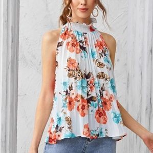 Final sale NEW 💐🌺High neck, multicolor  top💐🌺